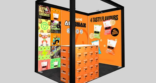 Airsnax Exhibition Stand Design by Farrows